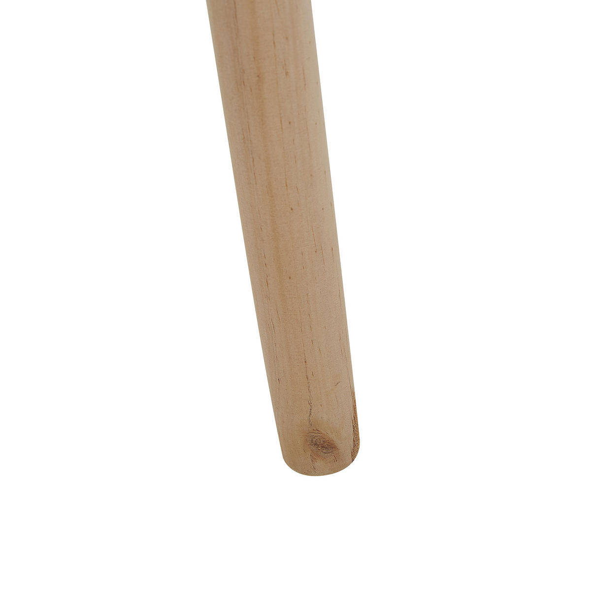 PFLANZENSTÄNDER Metall schwarz mit Holzbeinen 47 cm Agros - Hellbraun/Schwarz, Metall (47cm) - Beliani