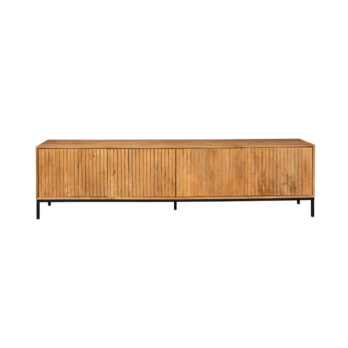 LOWBOARD Dimora Mangoholz 210 cm / 45 cm Natur - Naturfarben, Holz (210/55/45cm) - Villa Möbel