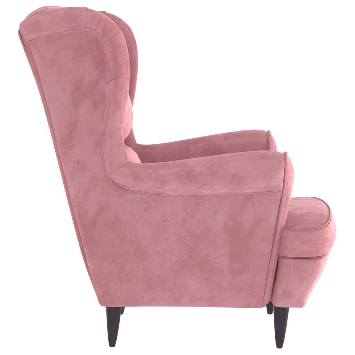 SESSEL Rosa Samt - Pink, Textil (74/100/84cm) - furnicato