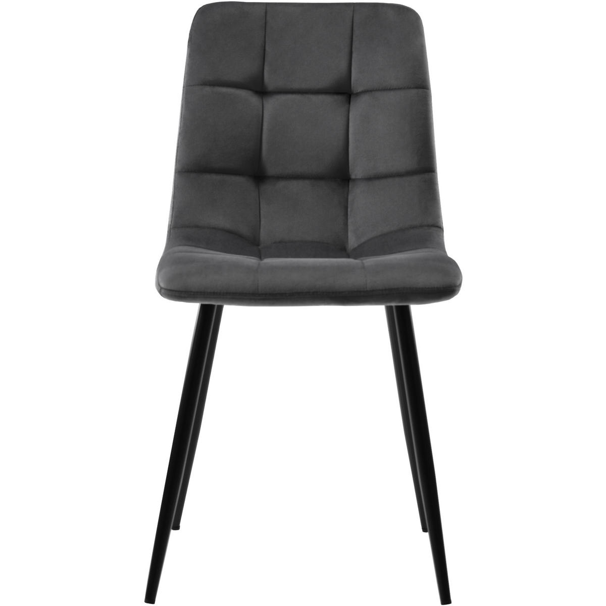 ESSGRUPPE 5-teilig rund Ø80 cm mit modernem Marmortisch & 4 Samtstühlen, elegantes Küchen- und Esszimmer Set, grau-weiß - Grau, Holzwerkstoff (80/75/80cm) - Luhomfu