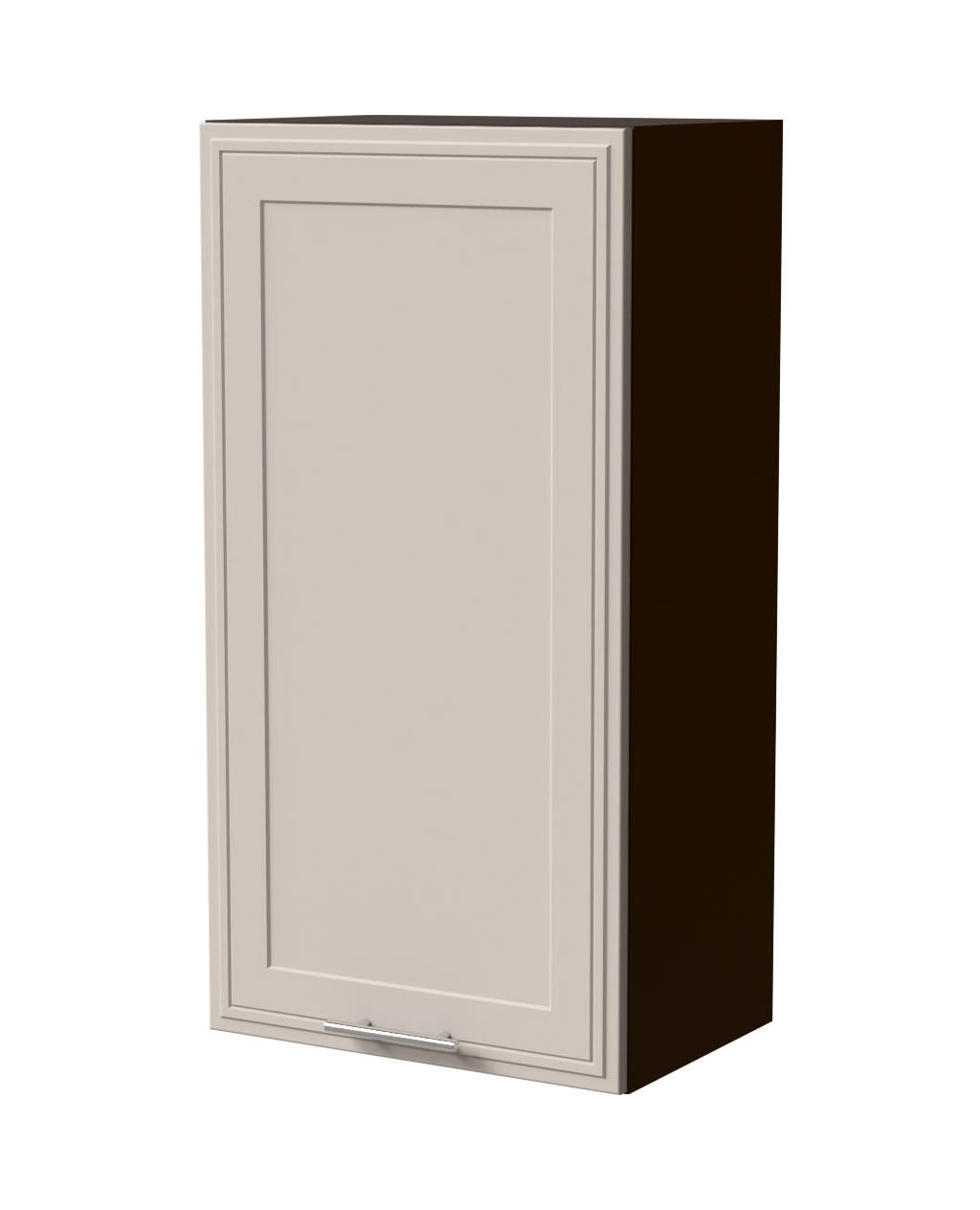 HÄNGESCHRANK Salo W4/50 Lava / Kaschmir Matt 50 / 32,5 / 96cm - Kaschmir/Dunkelgrau, Holz/Holzwerkstoff (50/96/32.5cm) - Feldmann-Wohnen