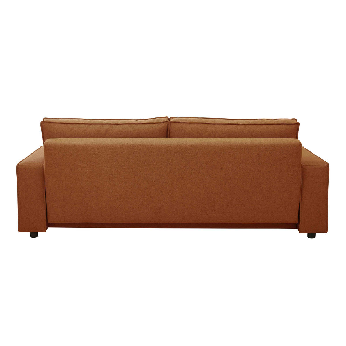 SOFA 3-Sitzer, Braun - Braun, Textil (93/82/220cm) - Oviala