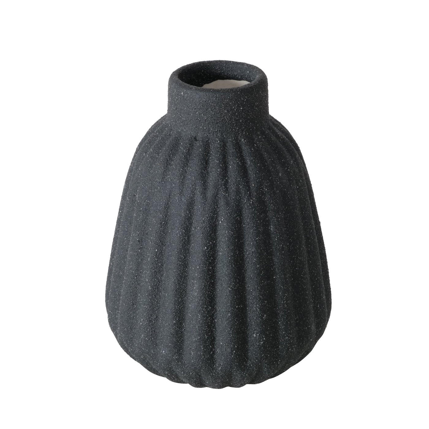Boltze Home Keramikvase Schwarz 10.5 cm