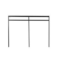 KLEIDERSTÄNDER aus Metall 200cm, schwarz - Schwarz, Metall (40/156/203cm) - Giga Meubel