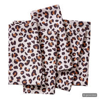 SERVIETTE (4er-Set) Vegas Strip - Beige/Schwarz, Textil (42/42cm) - Butlers