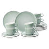 KAFFEESERVICE Sento Home Aura mint 18er Set - Mintgrün, Keramik (24/18.1/43cm) - Seltmann Weiden