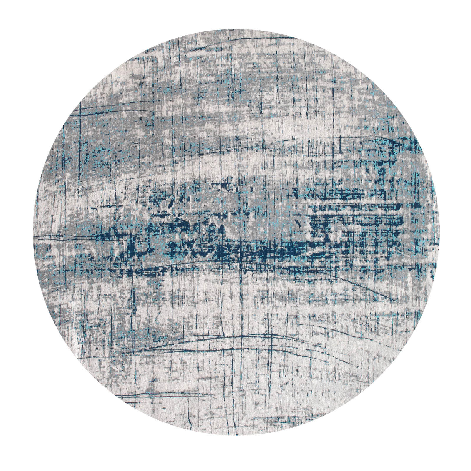 Louis De Poortere Teppich Blau 140x140 cm