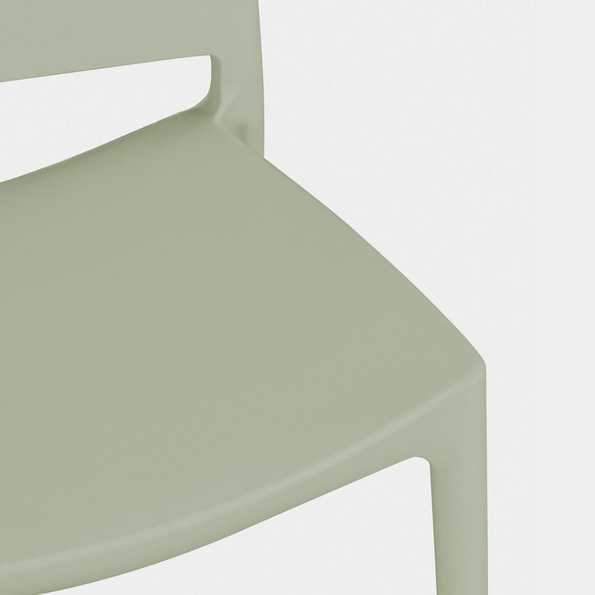 STUHL FÜR DRAUSSEN Keir Grün 41 cm x 81 cm - Grün, Kunststoff (41/81/52cm) - Klast Home