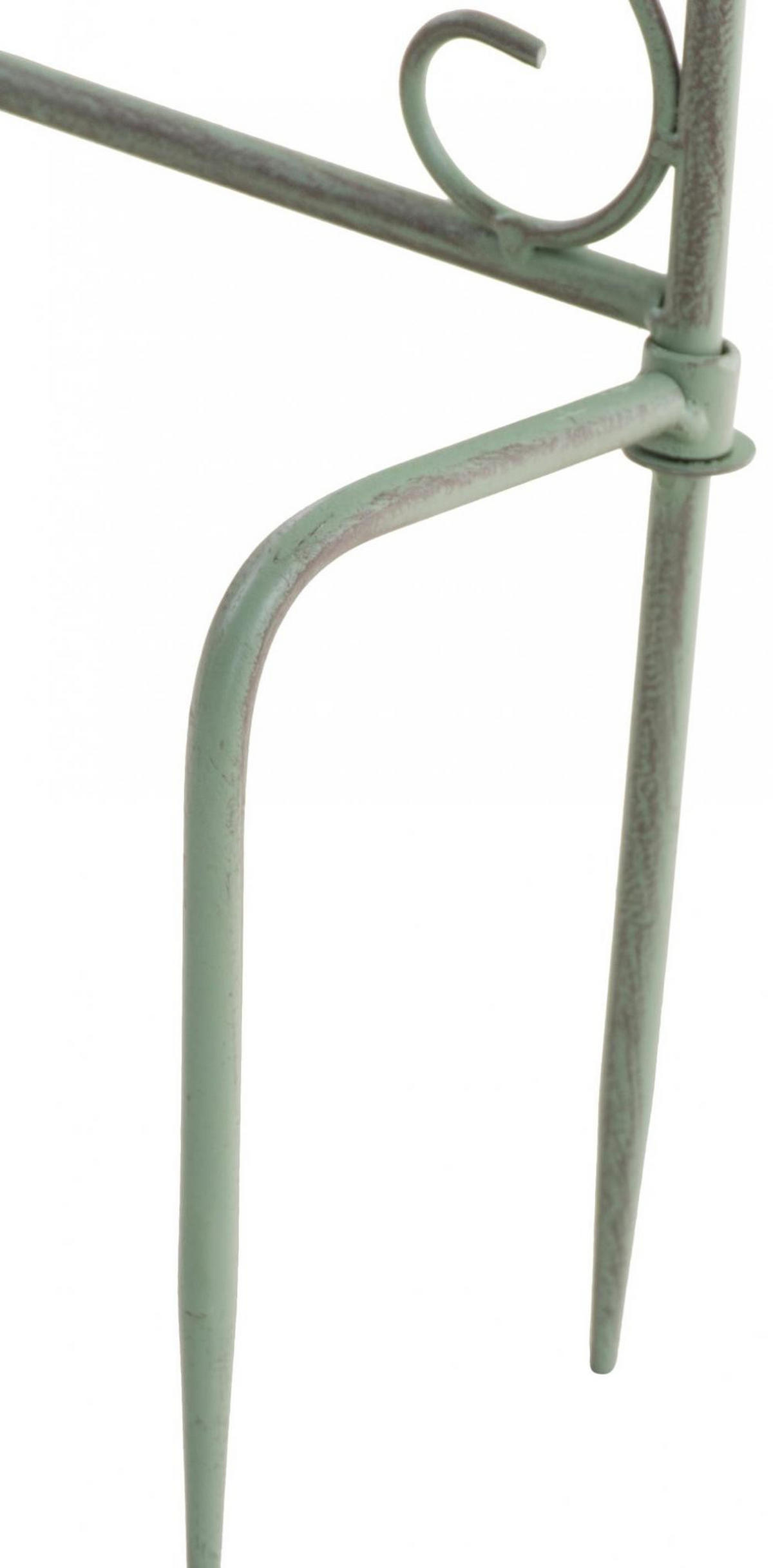 RANKGITTER 2er Set Metall antik-grün - Grün, Metall (35/122/1cm) - CLP