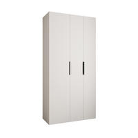 DREHTÜRENSCHRANK 245,5/120/50 3-türig - Schwarz/Weiß, Holz/Metall (120/245.5/50cm) - Abiks Möbel