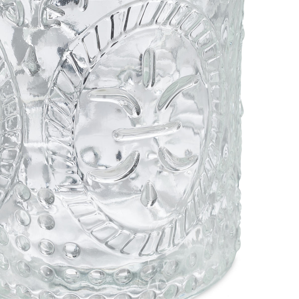 12XWINDLICHT - Transparent, Glas/Textil (7/10.5/7cm) - Relaxdays