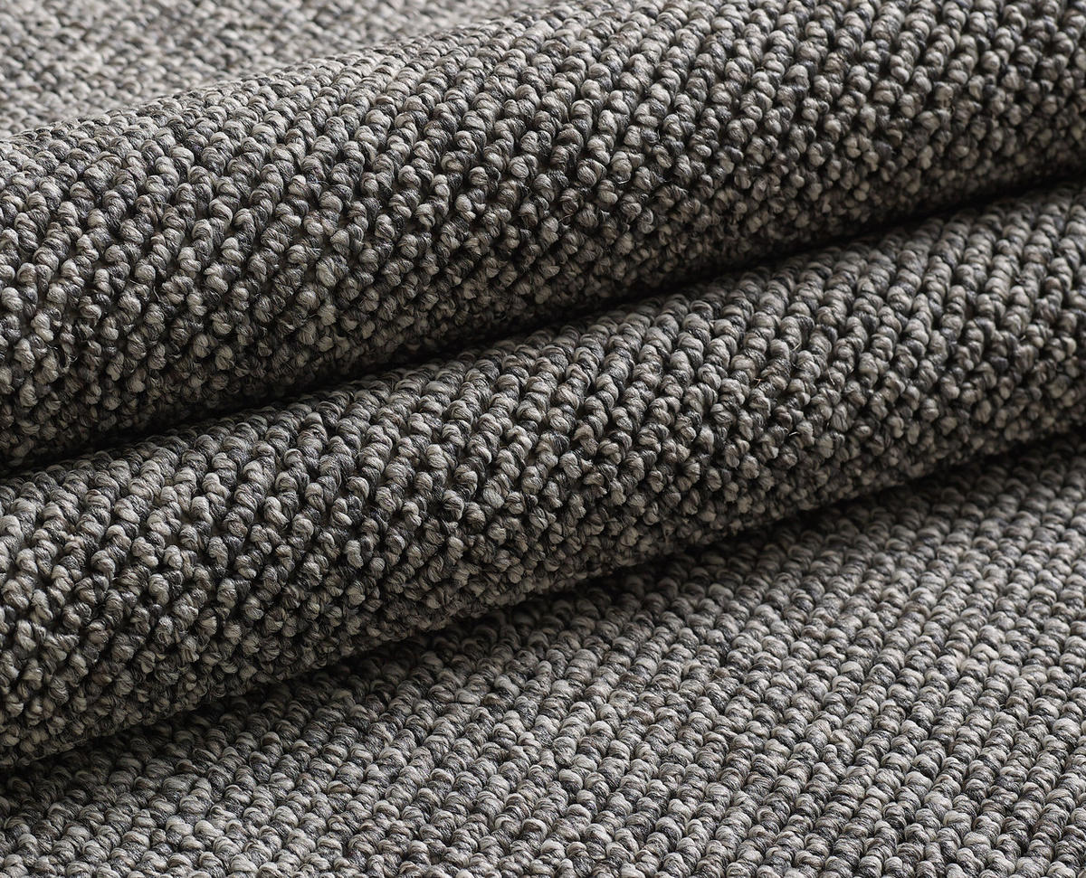 TEPPICH Kurzflor Flachgewebe Uni-Design Polypropylen Wohnzimmer Grau Rechteckig 60x100 - Grau, Textil (60/100cm) - KADIMA DESIGN