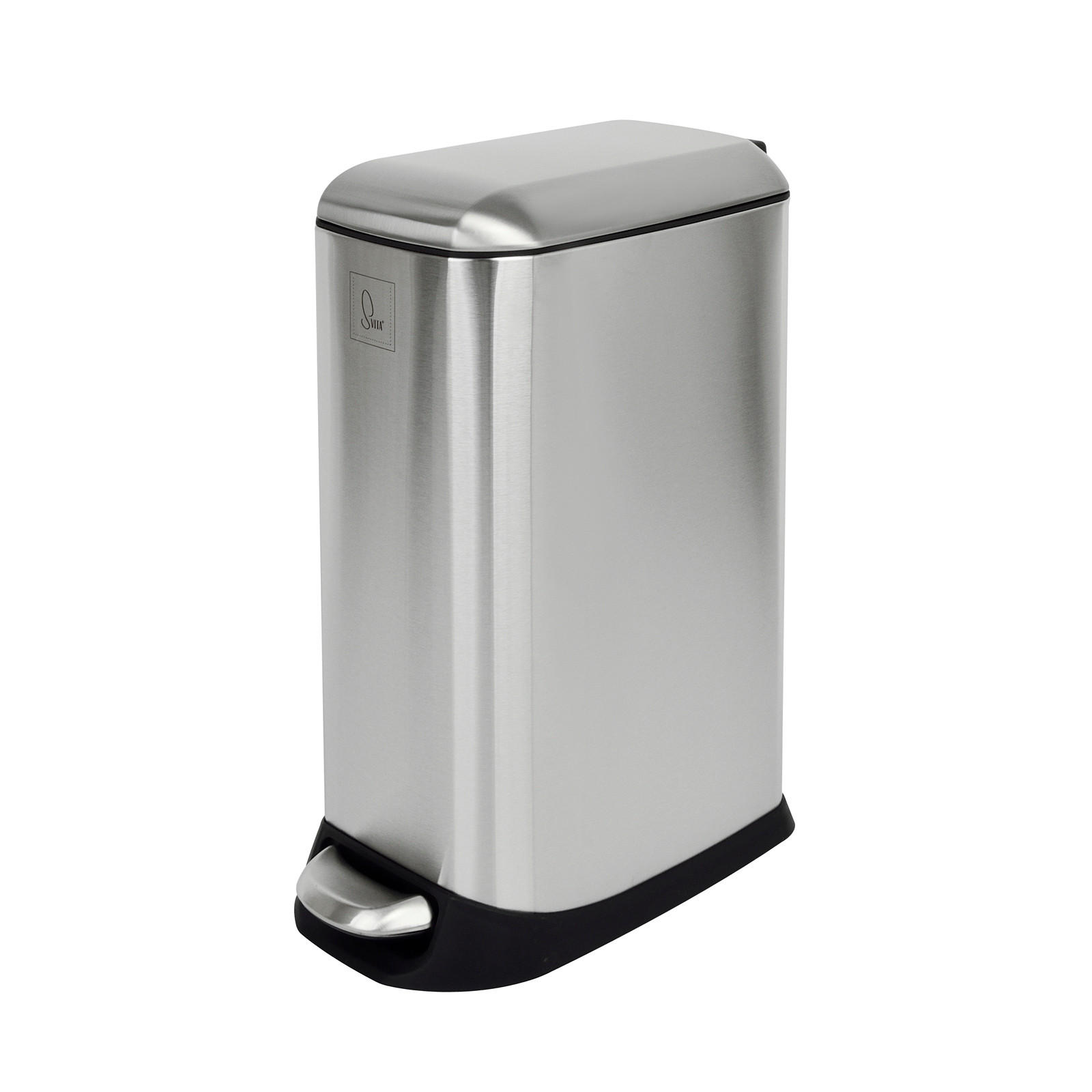 Thumbnail - Svita Mülleimer, Silber, Metall, Rechteckig, 20x47x35 cm, Küchen, Küchenausstattung, Mülleimer