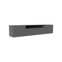 TV-SCHRANK Noe 200 cm, dreitürig, graphit - Grau, Kunststoff (200/40/41cm) - Margaret Hadas24