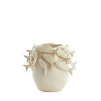 VASE Fisch Weiß 29/28,5/27 cm - Weiß, Keramik (27cm) - Light & Living