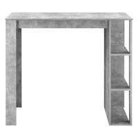 BAROVÝ STŮL Danderyd - šedá, kompozitní dřevo (60/120/105.5cm) - [en.casa]