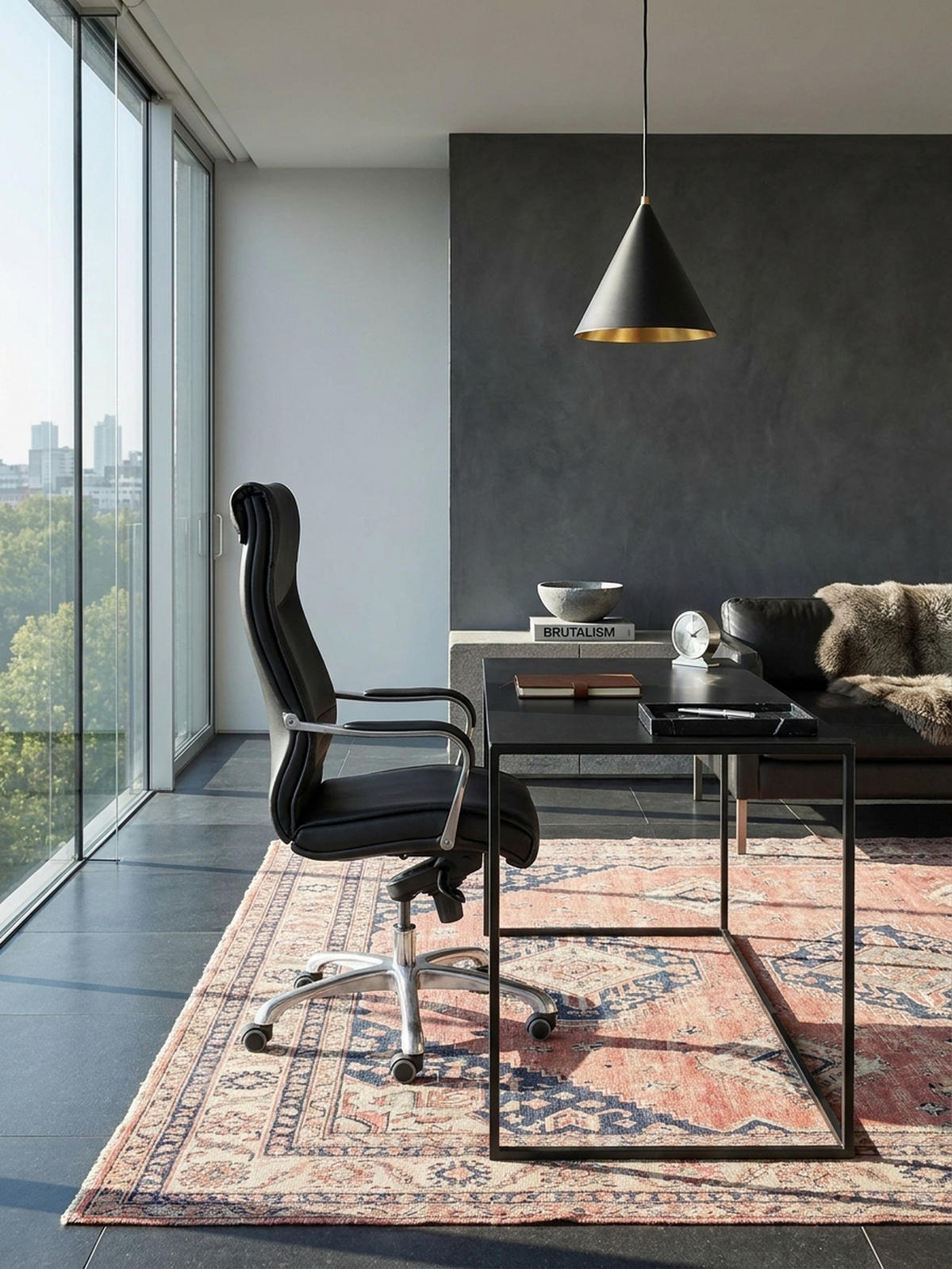 CHEFSESSEL XXL Kunstleder ergonomisch höhenverstellbar bis 150 kg VENGA, Schwarz 61x60x126 cm - Silberfarben/Schwarz, Kunststoff/Textil (61/126/60cm) - KADIMA DESIGN