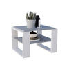COUCHTISCH Holzwerkstoff rechteckig stabil Dunkelgrau 44/54/63cm - Dunkelgrau/Weiß, Holzwerkstoff (54/63/44cm) - CraftPAK