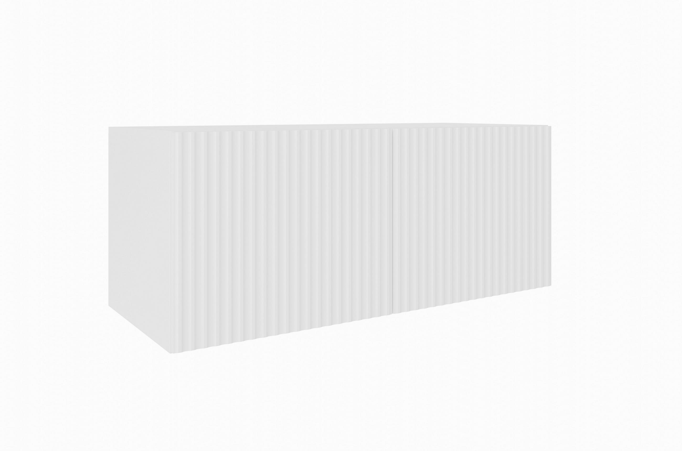 Meblini Tv-Schrank Weiß 100x115x40 cm
