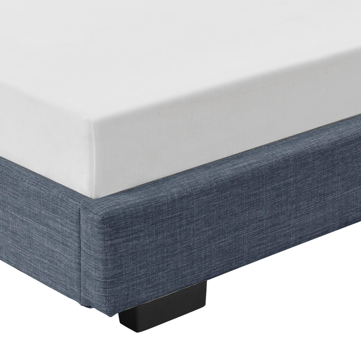 POLSTERBETT Masari - Dunkelgrau, Textil (140/200cm) - Corium