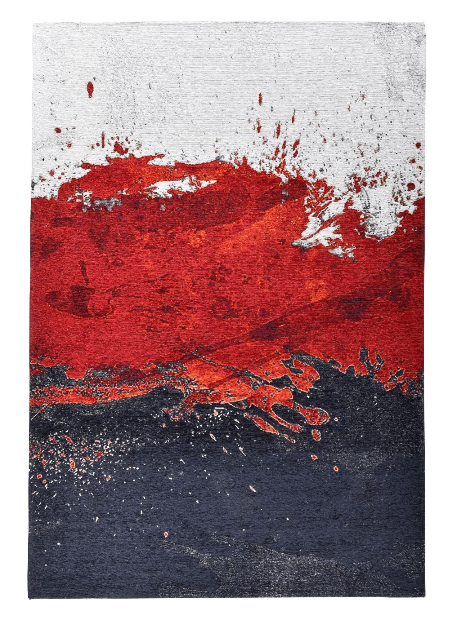 FLACHWEBETEPPICH Cosima 80x160 cm - Rot, Textil (80/160cm) - Gino Falcone