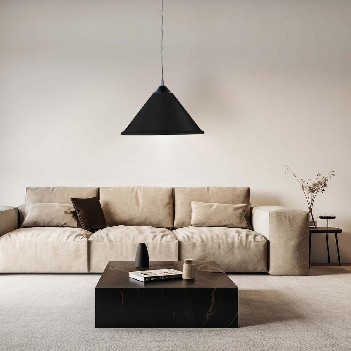 LED HÄNGELEUCHTE Metall Schwarz - Schwarz, Metall (6/11.2/15cm)