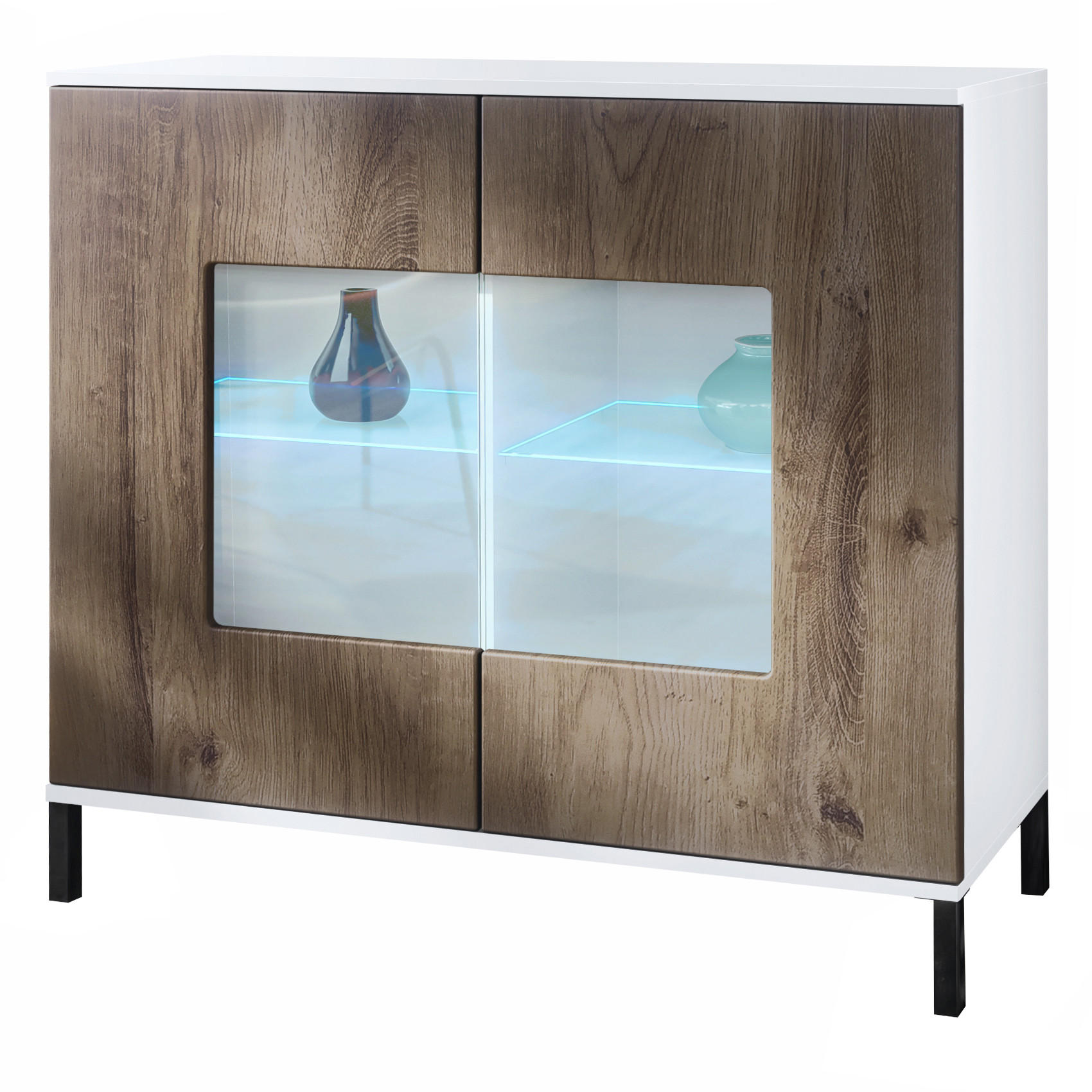 KOMMODE Grömitz Eiche Ribbeck - Alteiche, Holzwerkstoff (92.5/83.5/35cm) - Vladon