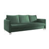 SCHLAFSOFA Belis Boucle in Grün - Grün, Holzwerkstoff/Textil (216/95/91cm) - Bettso