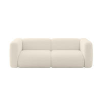 MODULARES Sofa 2-SITZER MIRA-S1 228x89x70 Beige cm Bouclé - Kaschmir/Beige, Holzwerkstoff/Kunststoff (228/70/89cm) - ALTDECOR