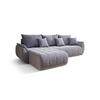 ECKSOFA mit Schlaffunktion TOKYO L Monolith 70 Links - Grau, Textil (280/185cm) - Bedante