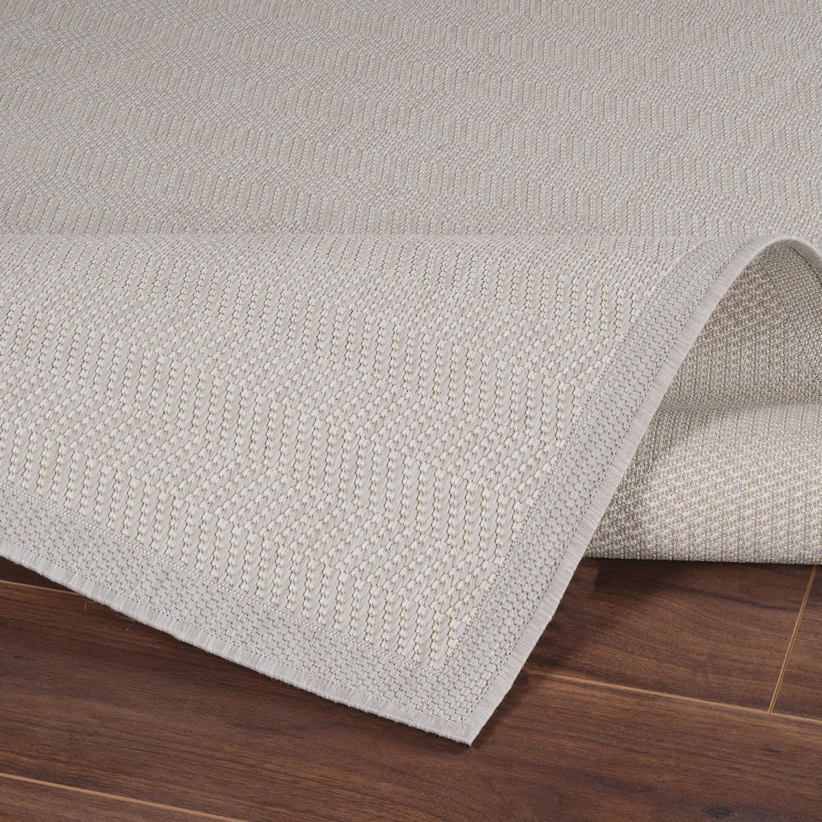OUTDOORTEPPICH 80/150 cm Grau - Grau, Kunststoff/Textil (80/150cm) - LIVABLISS