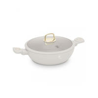 TOPF Weiß 40/28/7.5 cm BH8068 - Weiß, Glas (28cm) - Berlinger Haus