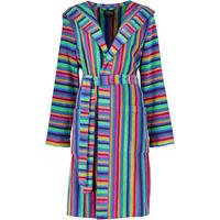 BADEMANTEL DAMEN KURZMANTEL MIT KAPUZE 7049 MULTICOLOR - 84 - Multicolor, Textil (Lnull) - Cawoe
