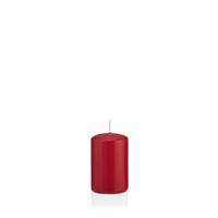 STUMPENKERZEN Altrot Ø 48 x 80 mm, 24 Stück - Dunkelrot, Paraffin (5/8cm) - Wiedemann Kerzen