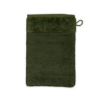 WASCHHANDSCHUH BAMBOO LUXE - Olivgrün, Textil (20/15cm) - MÖVE