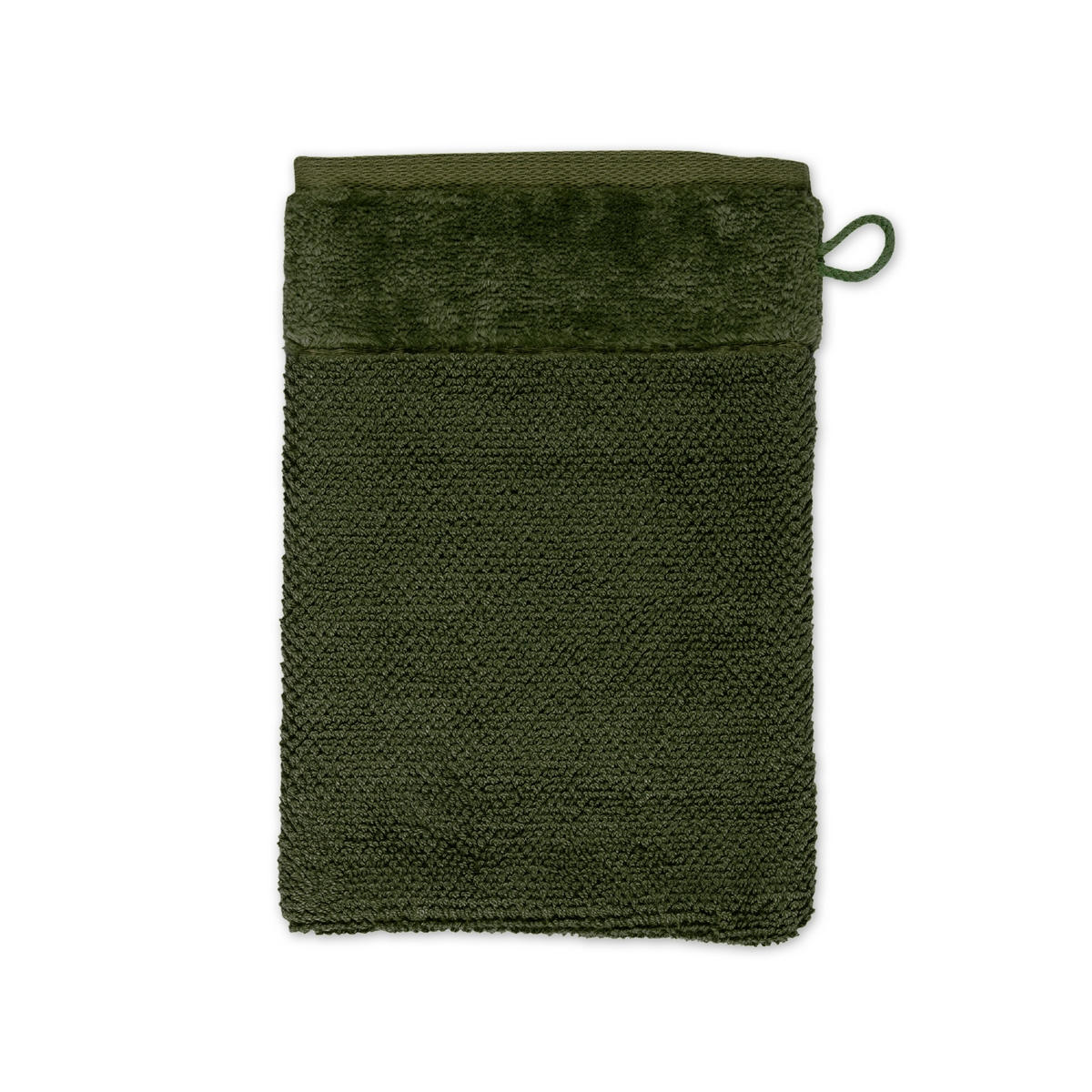 WASCHHANDSCHUH BAMBOO LUXE - Olivgrün, Textil (20/15cm) - MÖVE