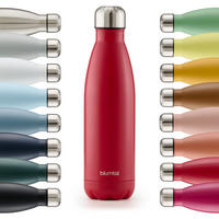 THERMOSFLASCHE Charles 350 ml, Rot - Rot, Metall (0.35L) - Blumtal