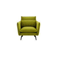 SESSEL Layla-Velluto 9 - Olivgrün, Holz/Textil (105/95/98cm)