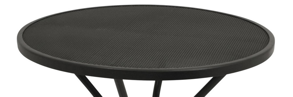 BISTROTISCH Glasgow - aus Streckmetall - 70cm rund - anthrazit - Grau, Metall (70/70/72cm) - TPFGarden