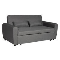 SCHLAFSOFA Matt Grau 2 Plätze - Grau, Textil (93/85/169cm) - Happy Garden