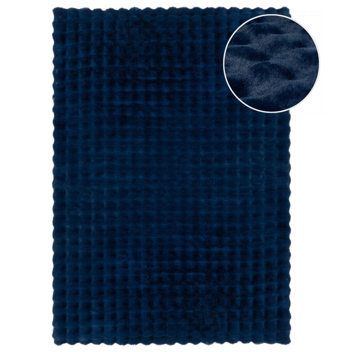 TEPPICH Waschbar LUNE, mit Struktur, Blau, 180 x 290 cm - Blau, Textil (290/180cm) - KADIMA DESIGN