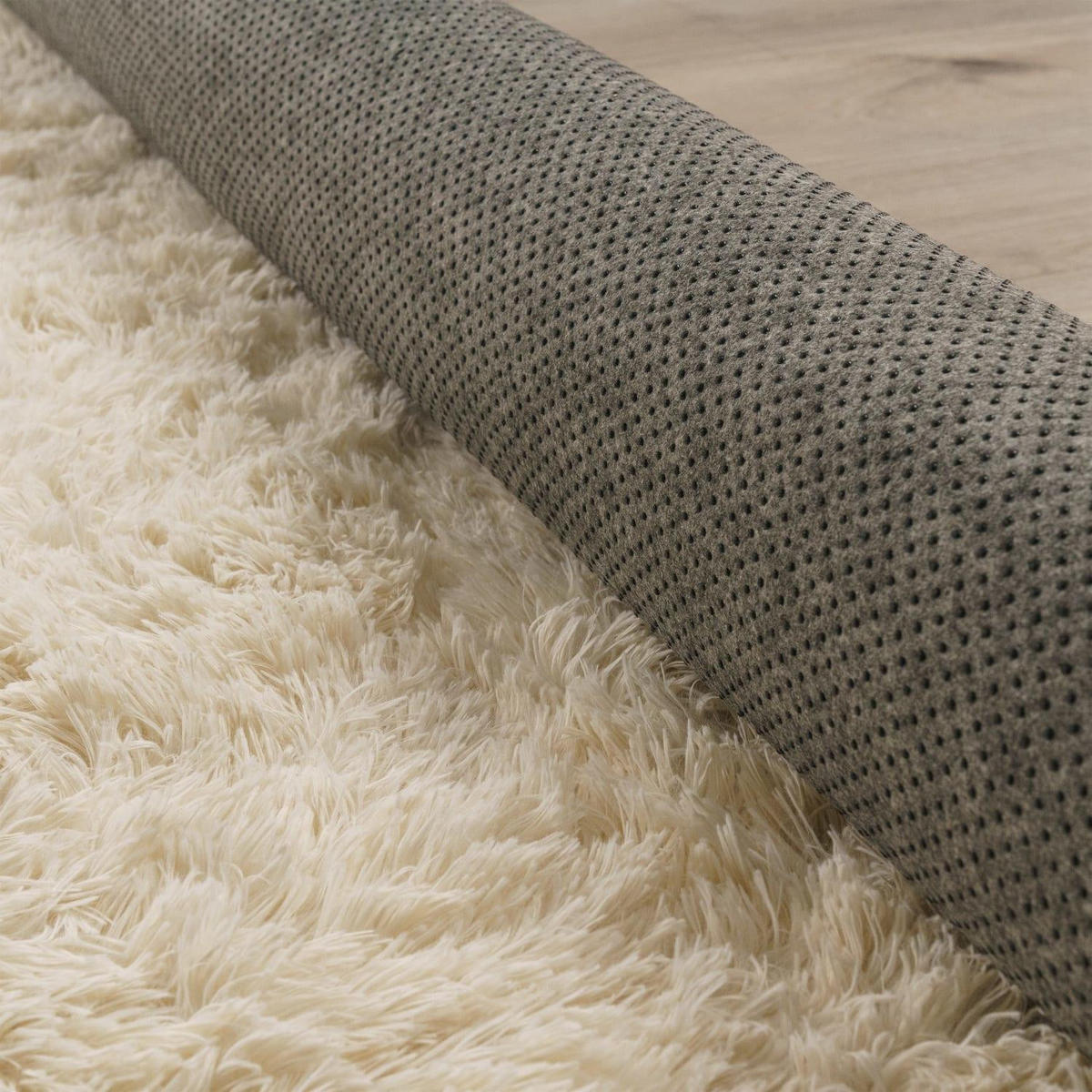 HOCHFLORTEPPICH 160/160 cm Silky 591 - Beige, Kunststoff (160/160cm) - Paco Home