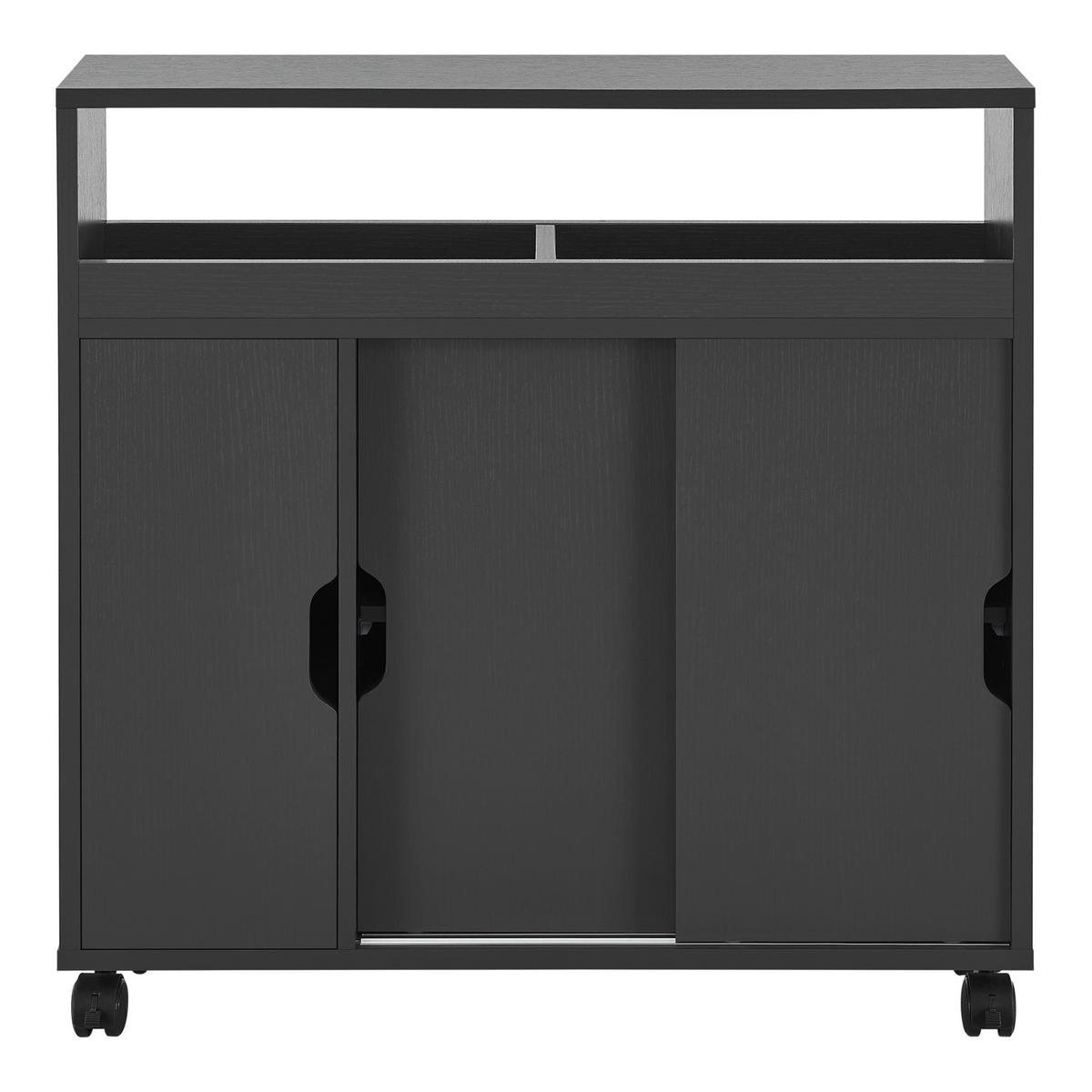 SEITENSCHRANK Lumijoki - Dunkelgrau, Holzwerkstoff (70/71/20cm) - [en.casa]