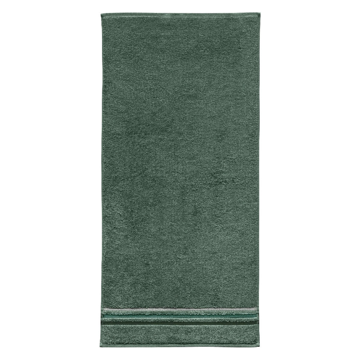 DUSCHTUCHSET Skyline Color - 2-teilig - 70 x 140 cm - Dunkelgrün - Dunkelgrün, Textil (70/140cm) - SCHIESSER