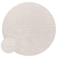 HOCHFLORTEPPICH Boho Creme Ø 120 cm - Creme, Kunststoff (120/120cm) - TT Home