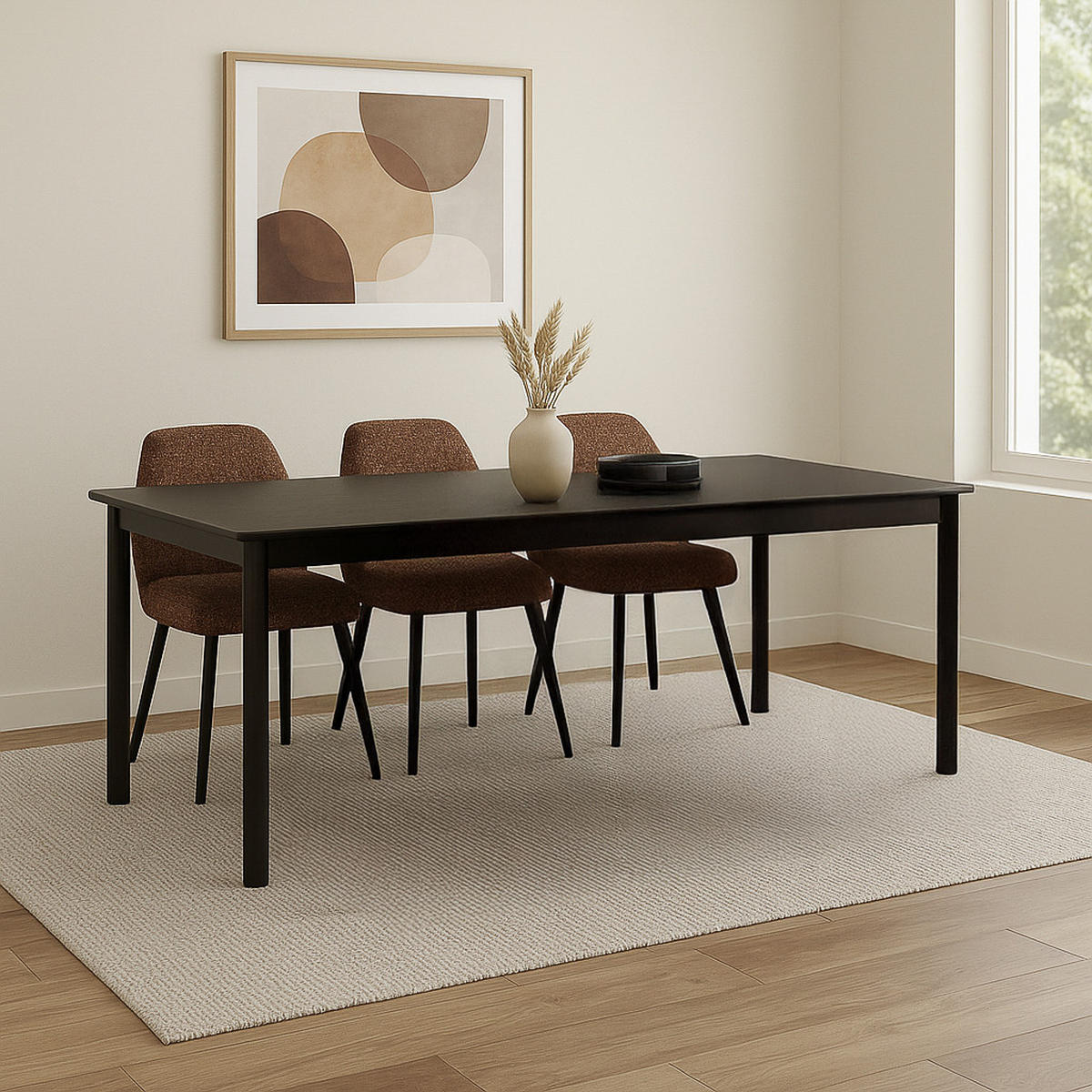 ESSZIMMERSTÜHLE Tess Rot 63/48/83 cm - Dunkelrot, Textil (48/83/63cm) - Livingfurn