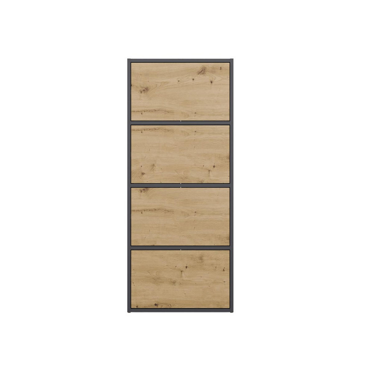 KOMODA - antracitová, kompozitné drevo (50/119/40cm) - RAUMHIRSCH FURNITURE