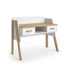 SCHREIBTISCH Malia Weiß/Eiche 97 x 51 cm - Eichefarben/Weiß, Holzwerkstoff (51/97/80cm) - VitaliSpa
