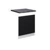 FRONTBLENDE Fame-Line, Schwarz gestreift, 60 cm, AP Anthrazit - Schwarz/Weiß, Holzwerkstoff (60/67.4/1.6cm) - Vicco