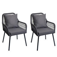 GARTENSTUHL AnthrazitDunkelgrau - Dunkelgrau/Anthrazit, Textil (54/81/62cm) - MCW